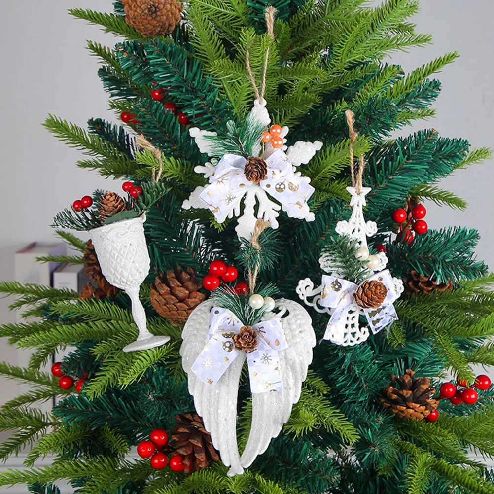 

4Pcs Christmas Tree Ornament Pine Cone Pendant Sturdy Hanging Christmas Decorations Indoor Xmas Decor Xmas Ornament