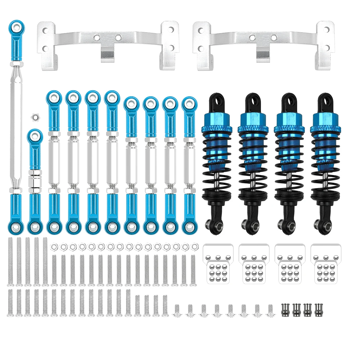 Metall Chassis Link Rod Zugstange Halterung Stoßdämpfer Sets für mn d90 mn99s RC Auto Upgrades Teile Zubehör