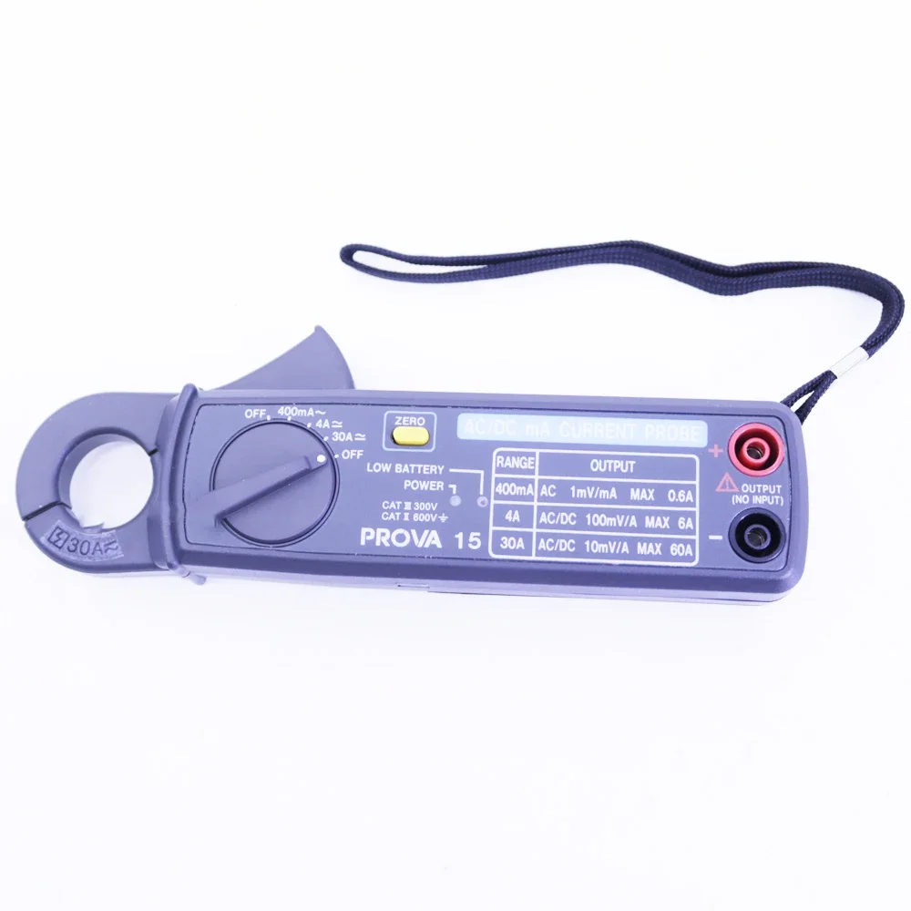 

2026 PROVA-15 Clamp Meter 0~30A AC DC Voltage & Temperature Current Probe Clamp Meter LCD Auto PROVA 15