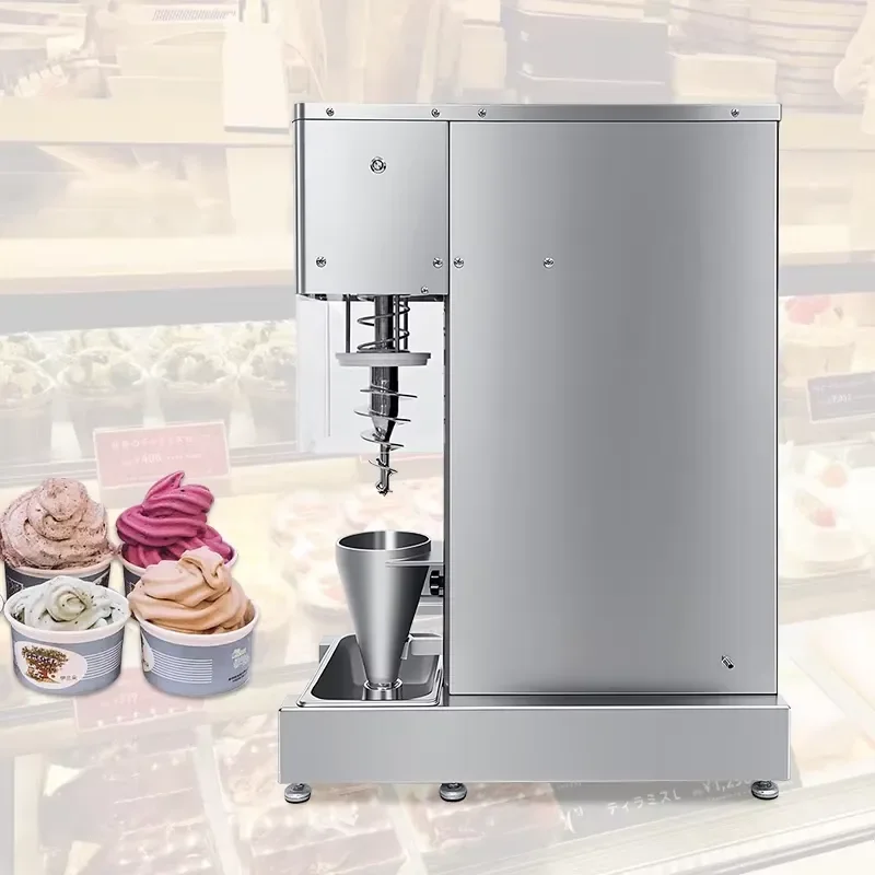 New Automatic Real Fruit & Nuts Ice Cream Blender for Gourmet Dessert Shops and Personalized Yogurt Treats