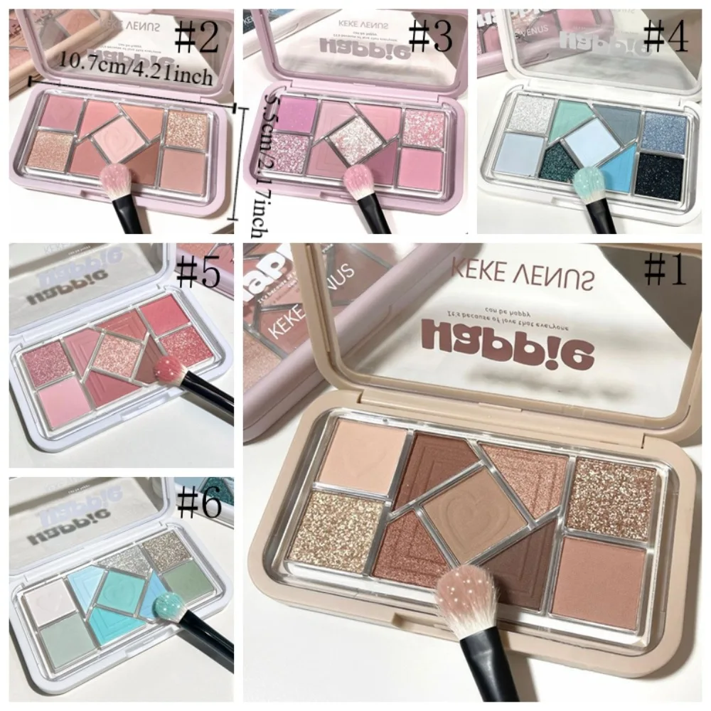 Langdurige glitteroogschaduw Levendige kleuren Verhelderend effect Glanzende kristallen oogschaduw Markeerstift Natuurlijk