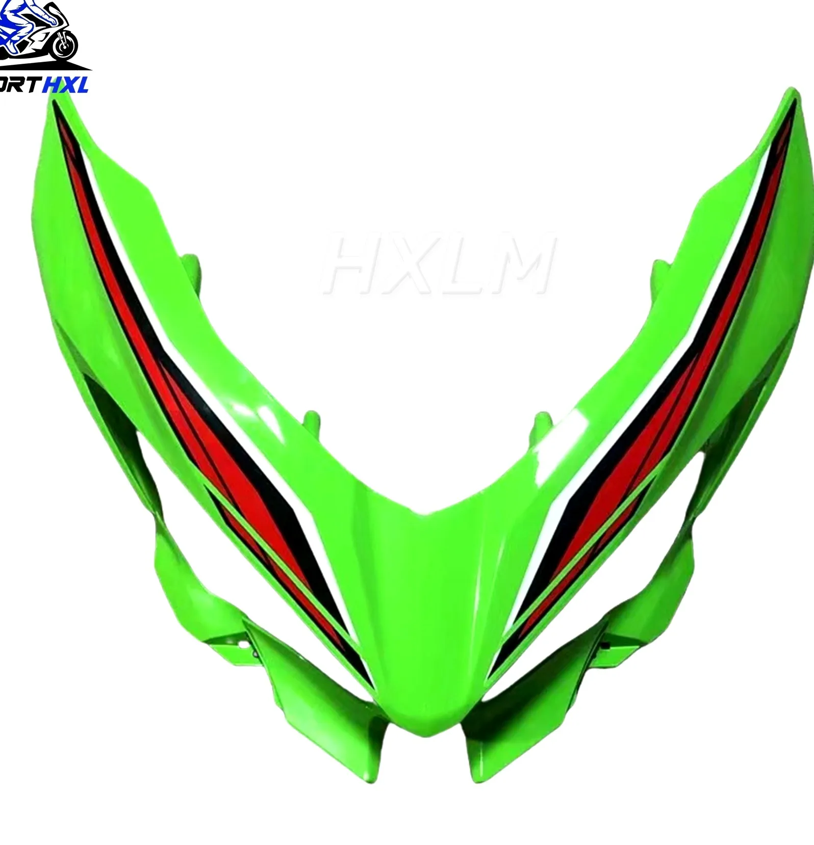 New ABS Fairing Kit - Front Head Upper Nose Fairing Headlight Deflector Plate Shroud Cover Cowling For Ninja400 NINJA250