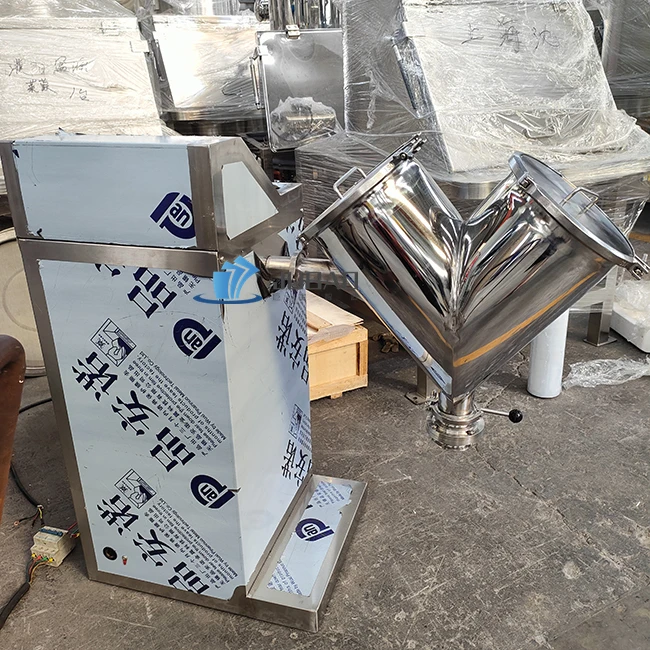 Laboratory Grade Stainless Steel V Type Blender V Shape Powder Mixing Equipment for Lab Use