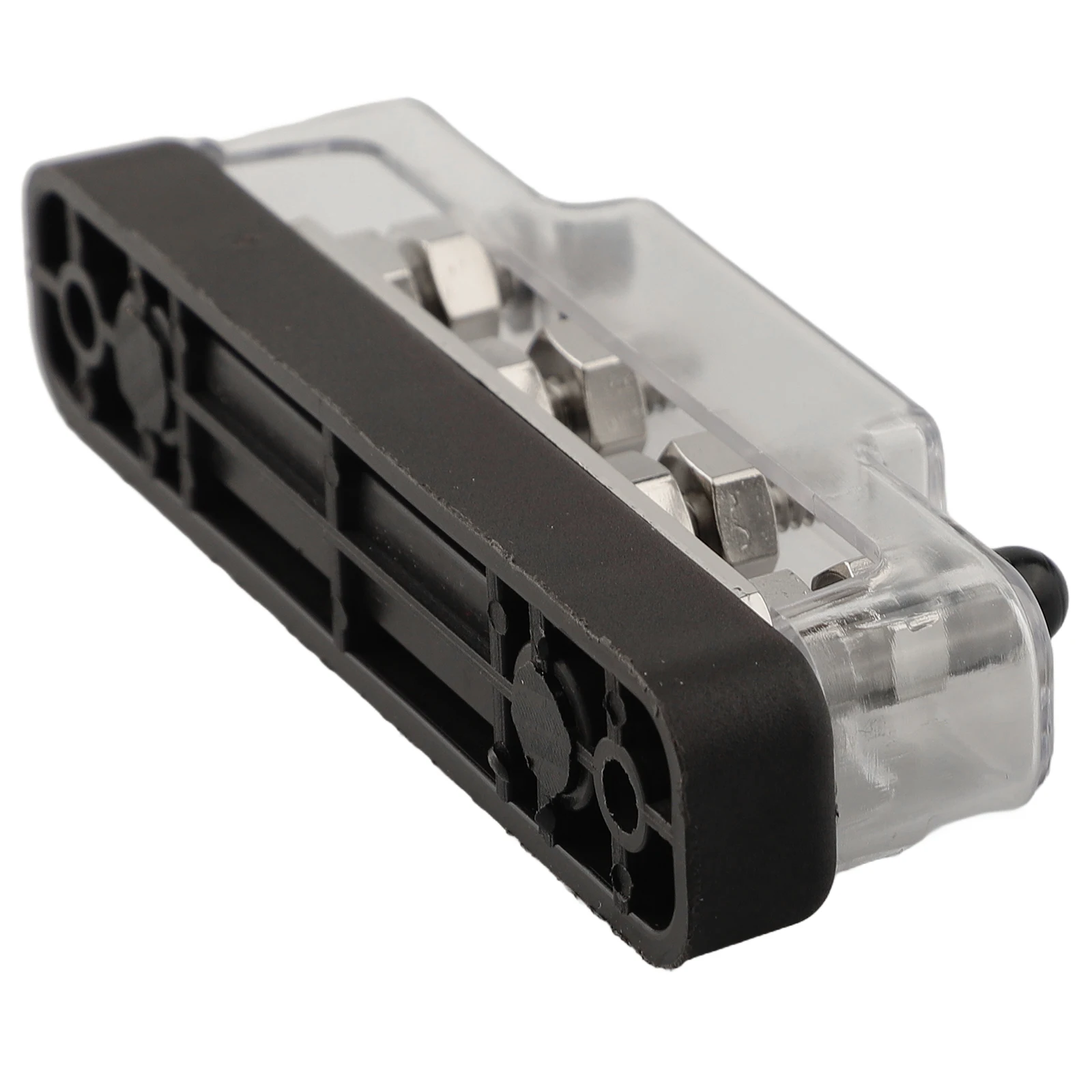 2PCS 12V-48V DC Bus Bar With 4 M6 Bolts Tinned Brass Power Distribution Block With Transparent Cover For Car Boat RV Marine