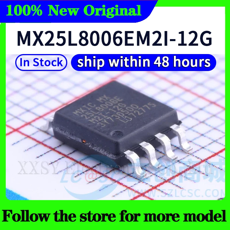 MX25L8006EM1I-12G  MX25L8006EZNI-12G  MX25L8006EM2I-12G  In stock 48 hours ship