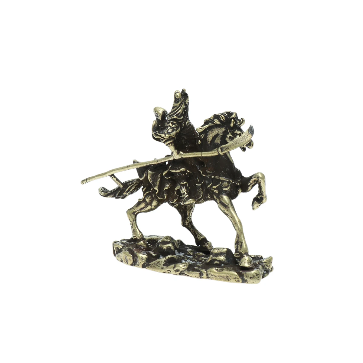 

Guan Figurine Chinese Ancient General Statue Home Decor Brass Craft Decoration Eco Friendly Retro Metal