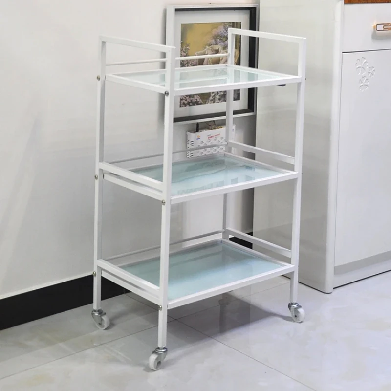 Wózek na kółkach Beauty Car Bedside Bedroom Kitchen Salon Carrello Carrito Auxiliar Organizador De Belleza Organizador Ruedas