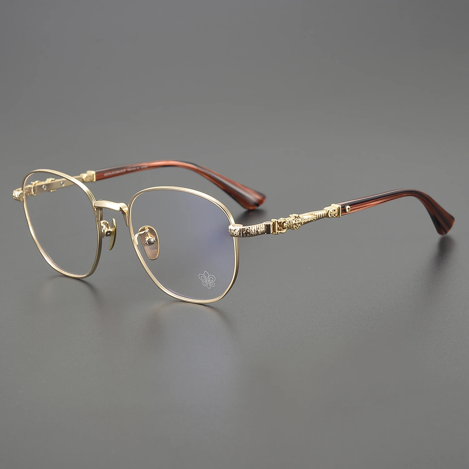 CH8008 Ultra-light Circular Frame Prescription Glasses Titanium Can Be Matched With Blue Radiation Protection Business Unisex