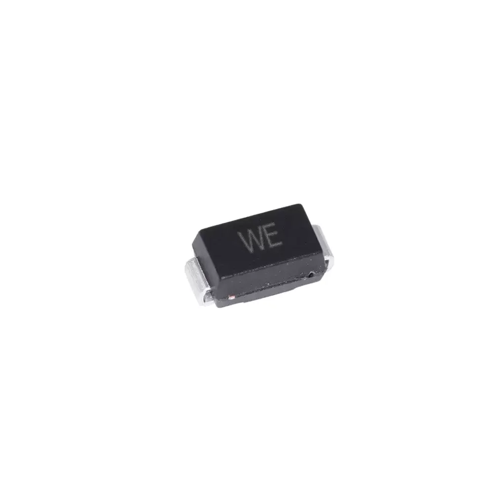(100 pcs) SMAJ5.0CA SMA (Marking WE) - TVS Diode Bidirectional 5V 400W 9.2V Clamp