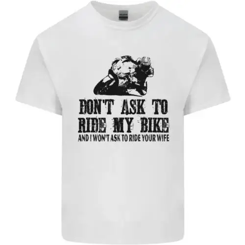 

Ask to Ride My Biker Motorbike Motorcycle Mens Cotton T-Shirt Tee Top