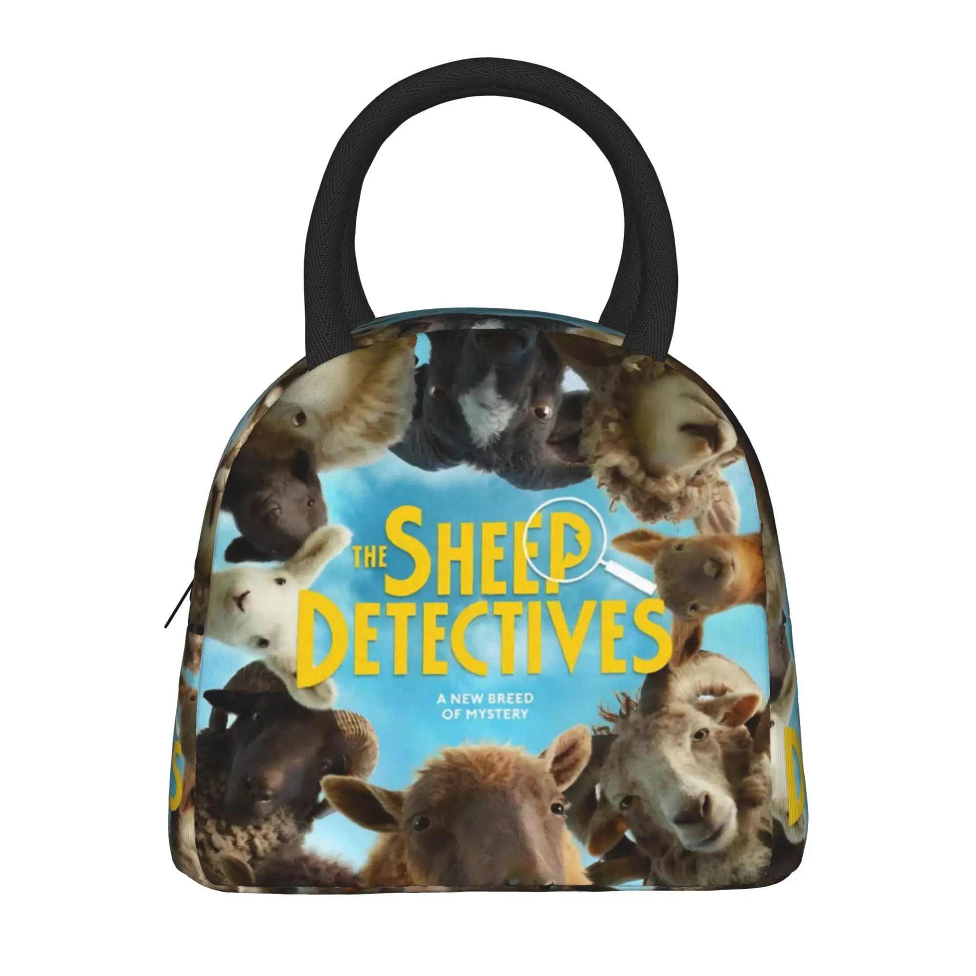 The Sheep Detectives Movie Thermal Insulated Lunch Bag for School Portable Food Bag Container Men Women Cooler Thermal Lunch Box