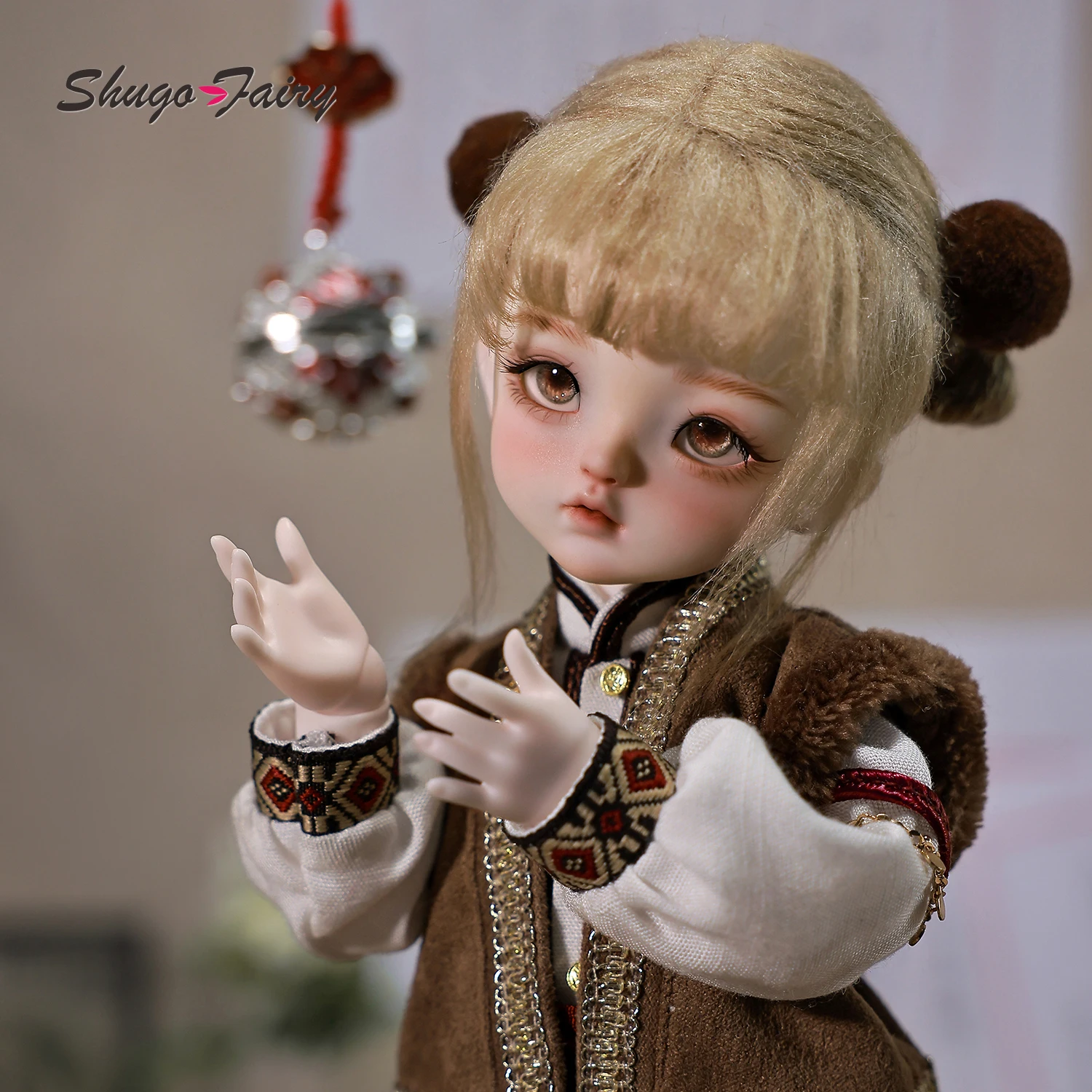 Bjd Doll 1/6 Damita E Brown Full Set Original Design Junior Sister Apprentice Gifts High Quality Ball Jointed Dolls Toy for Girl