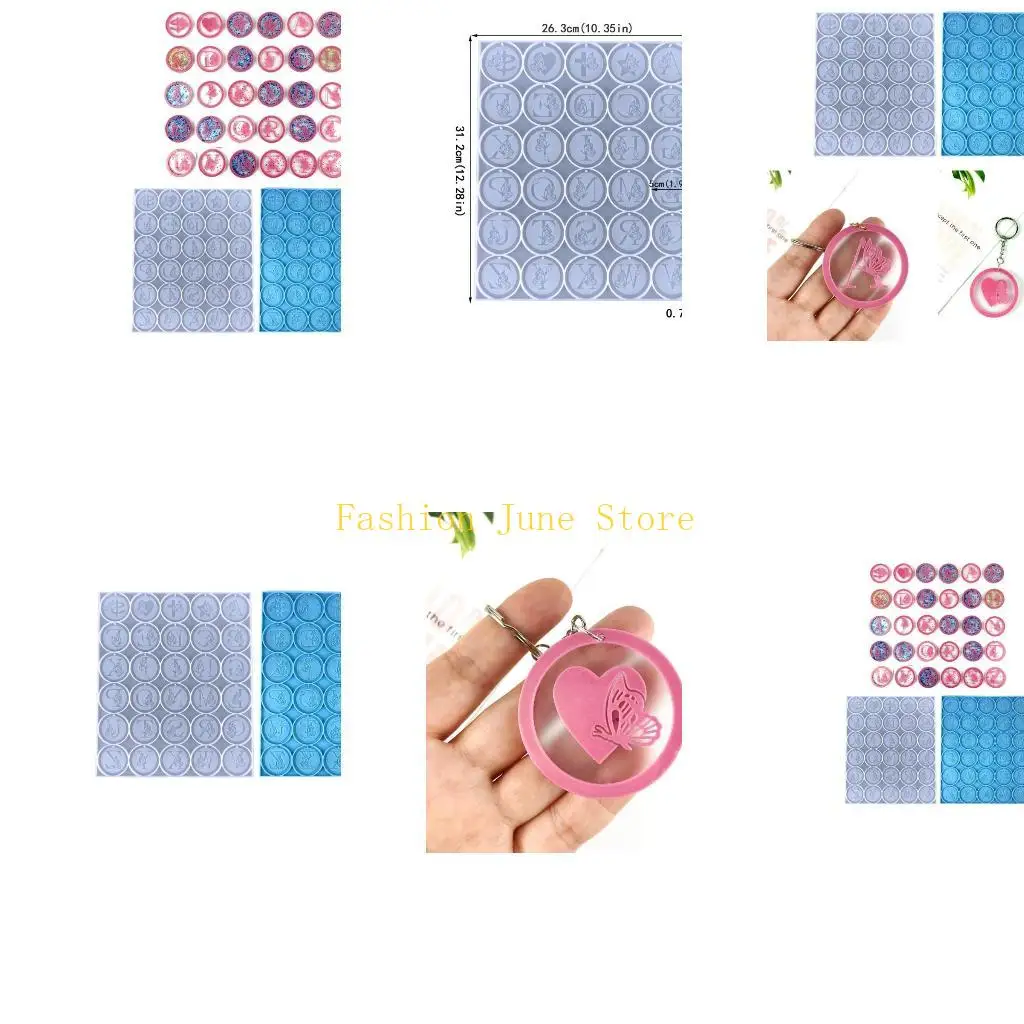 N5KA Butterfly-Letter Silicone Resin Mold,Epoxy Casting Mold for DIY Crafts Pendant Jewelry Making Keychain Silicone Mold