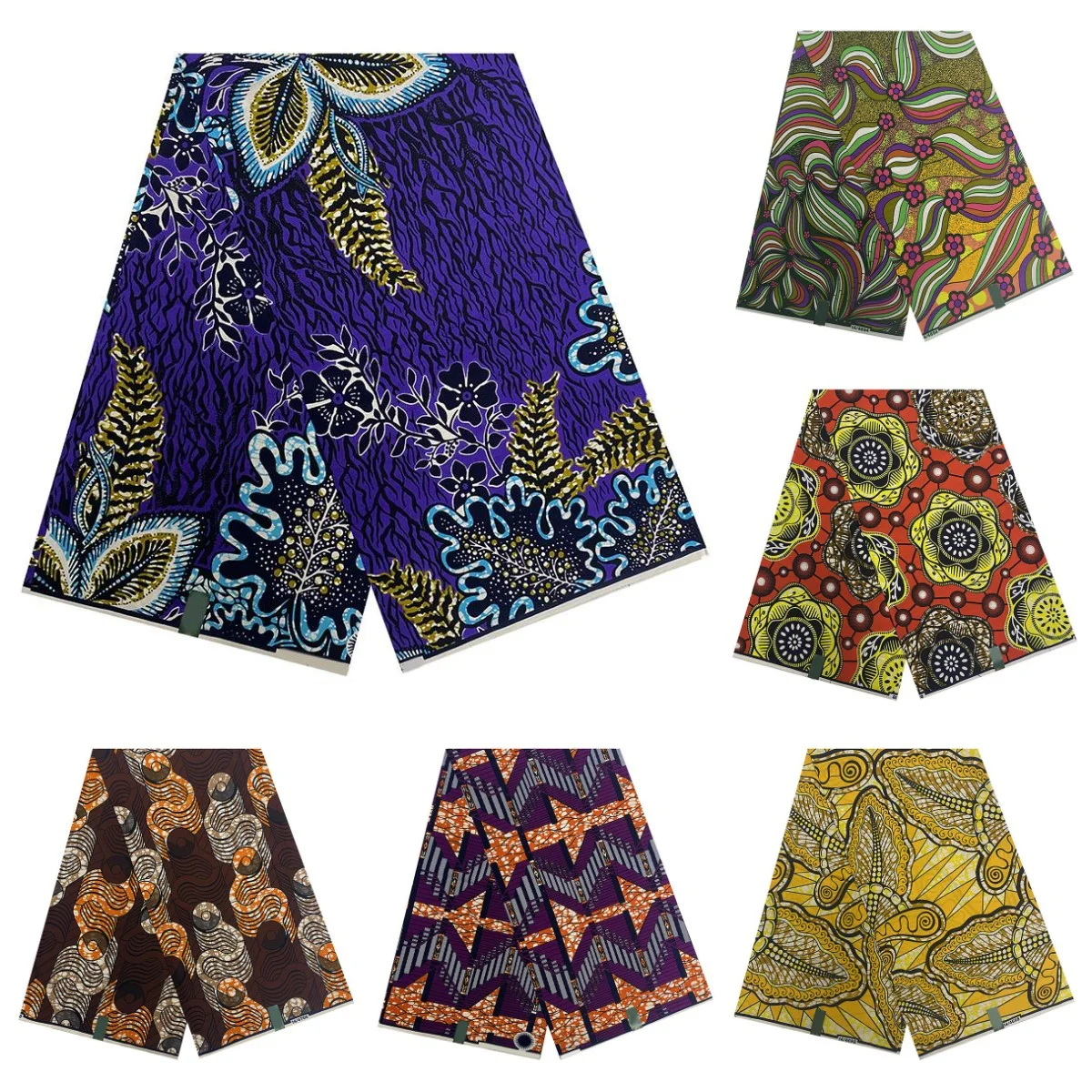 

High Quality Hollandais Dutch African Wax Print Cotton Fabric Real Original Nigerian Ankara Batik Cloth For Women Dresses Sewing