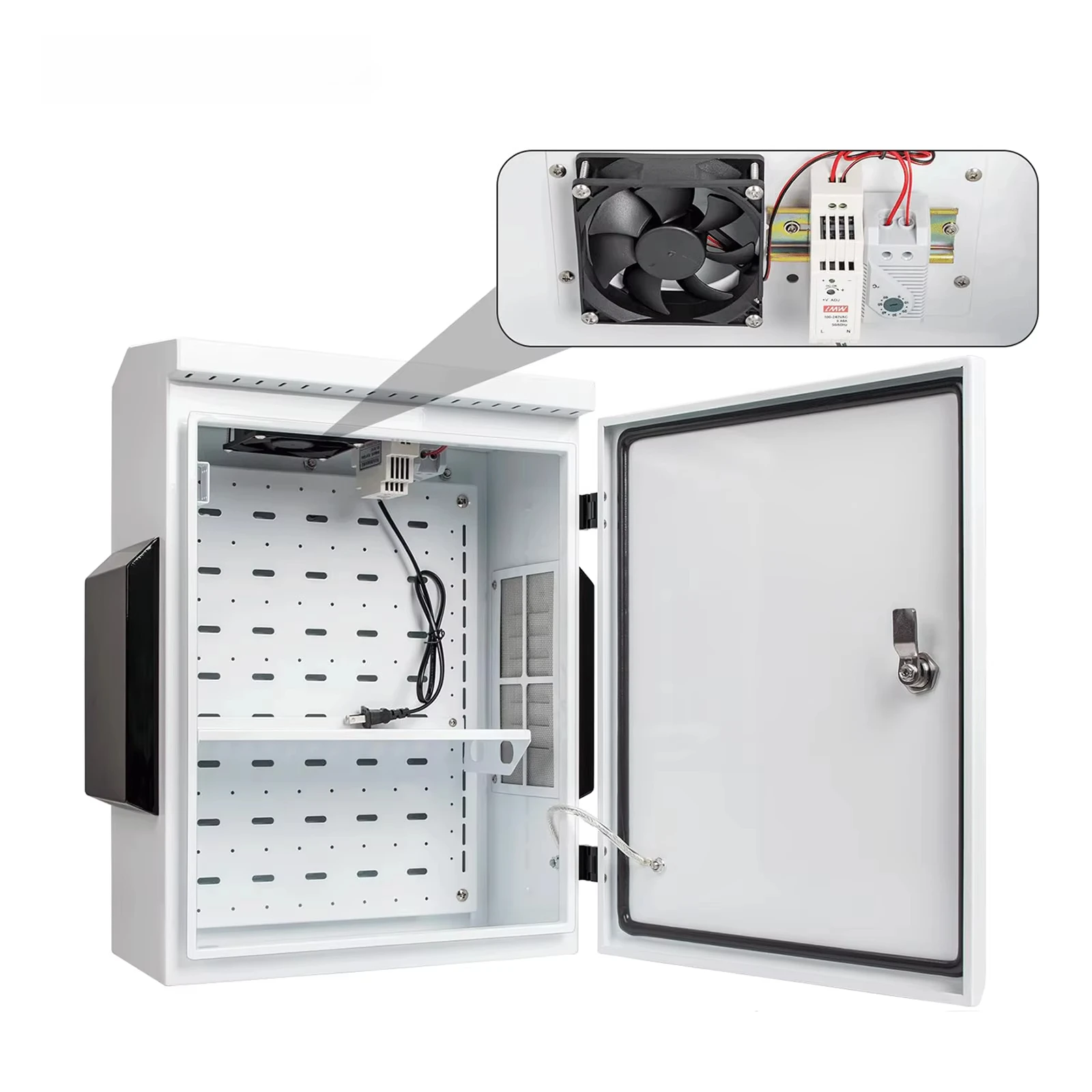 Outdoor weatherproof, aluminum alloy distribution box thermostat electronic instrument shell