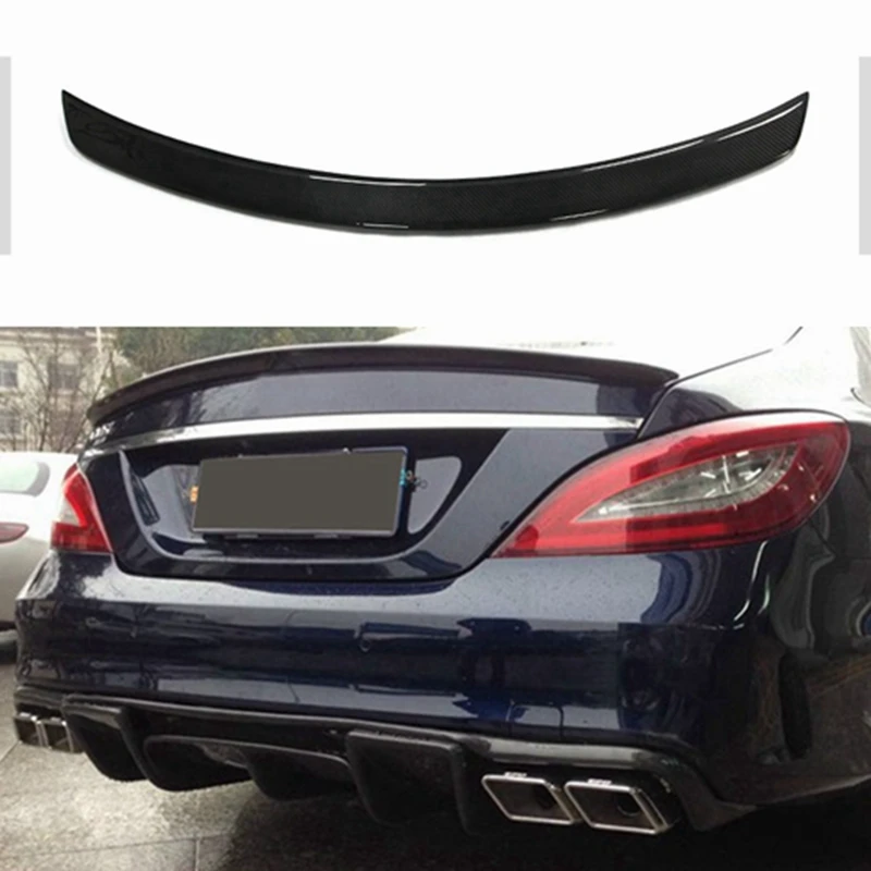 For Mercedes CLS Class W218 Spoiler Carbon Fiber Rear Trunk Spoiler Wing Multiple styles 2011 2012 2013 2014 2015 2016