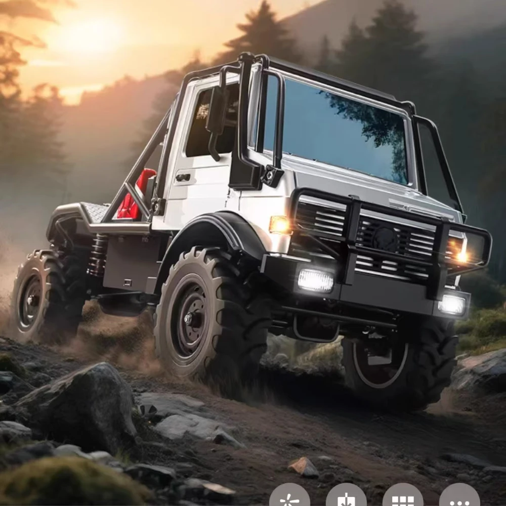 

НОВЫЙ MN333 1/18 Пульт дистанционного управления 4WD Внедорожник RTR Unimog U4000 Сплавная голова RC Полномасштабная модель Альпинистский автомобиль