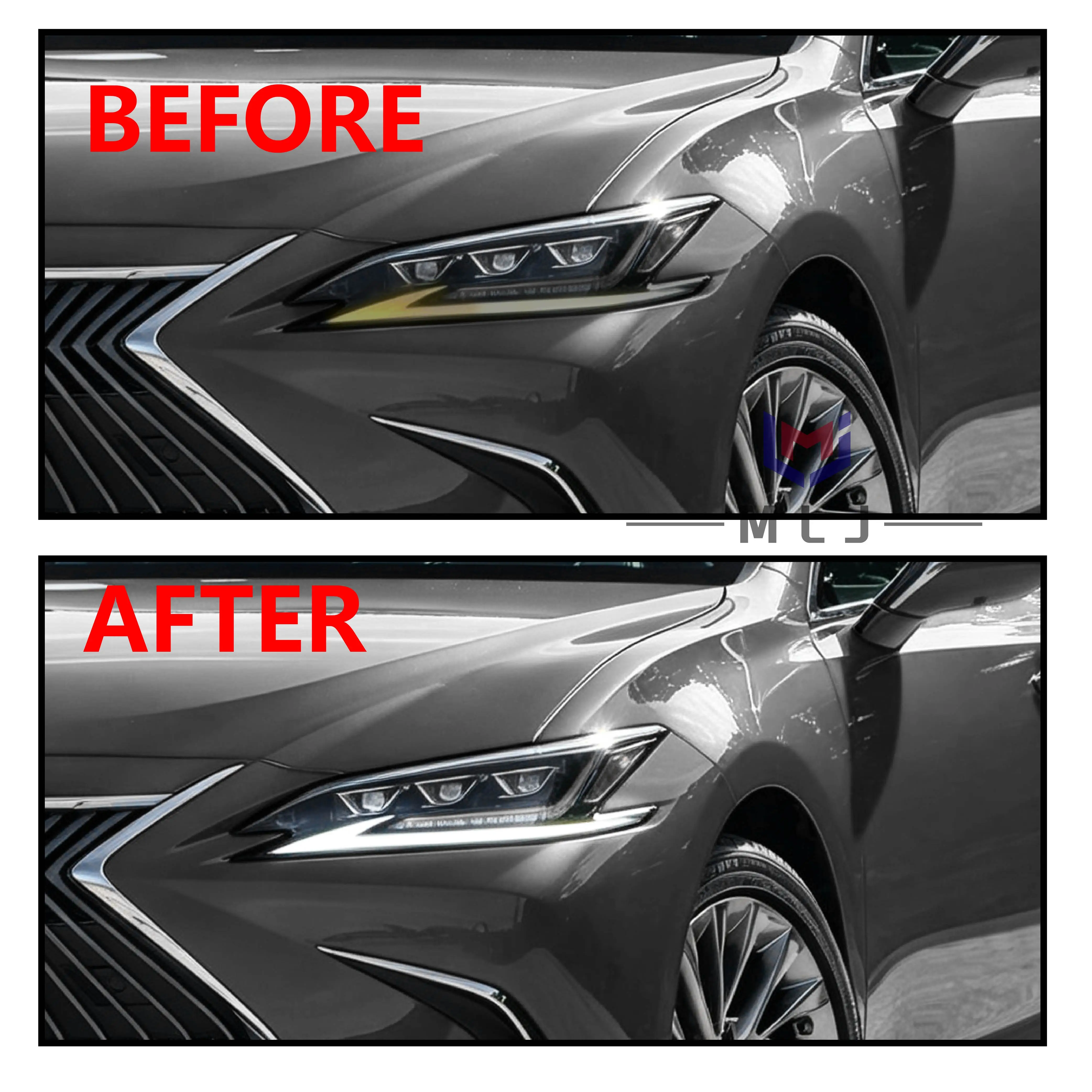 Automobile Lamp Daytime Running Light DRL Light Guide Strip Tube  For Lexus ES200 2019 Headlight Repair Spare Replacement Parts