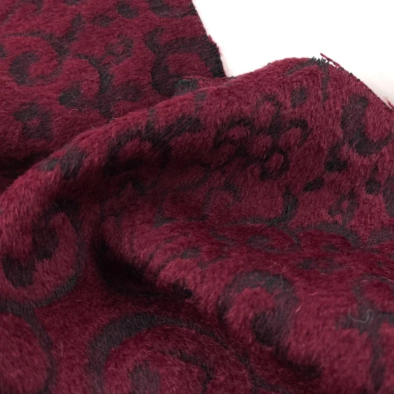 

Гладкая глянцевая жаккардовая шерстяная ткань для пальто, платья, одежды, модельер, ручная работа, материал для шитья своими руками, ткань