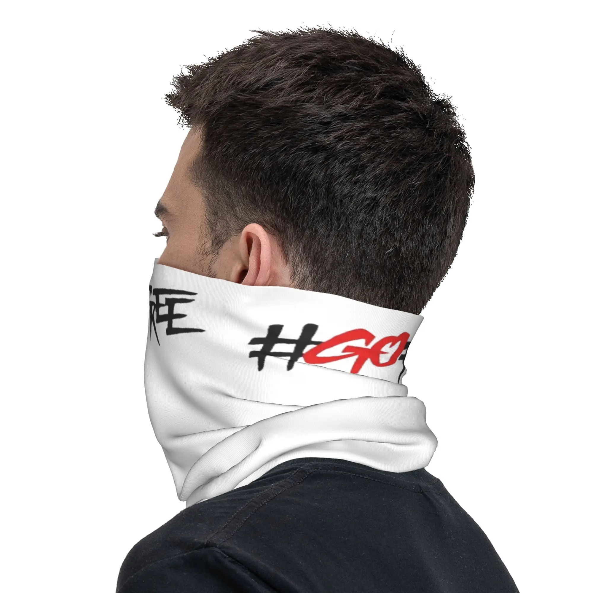 Go Free Pecco Bagnaia Bandana الرقبة الجراب التفاف وشاح متعدد الوظائف عقال الرياضة في الهواء الطلق للرجال النساء الكبار تنفس