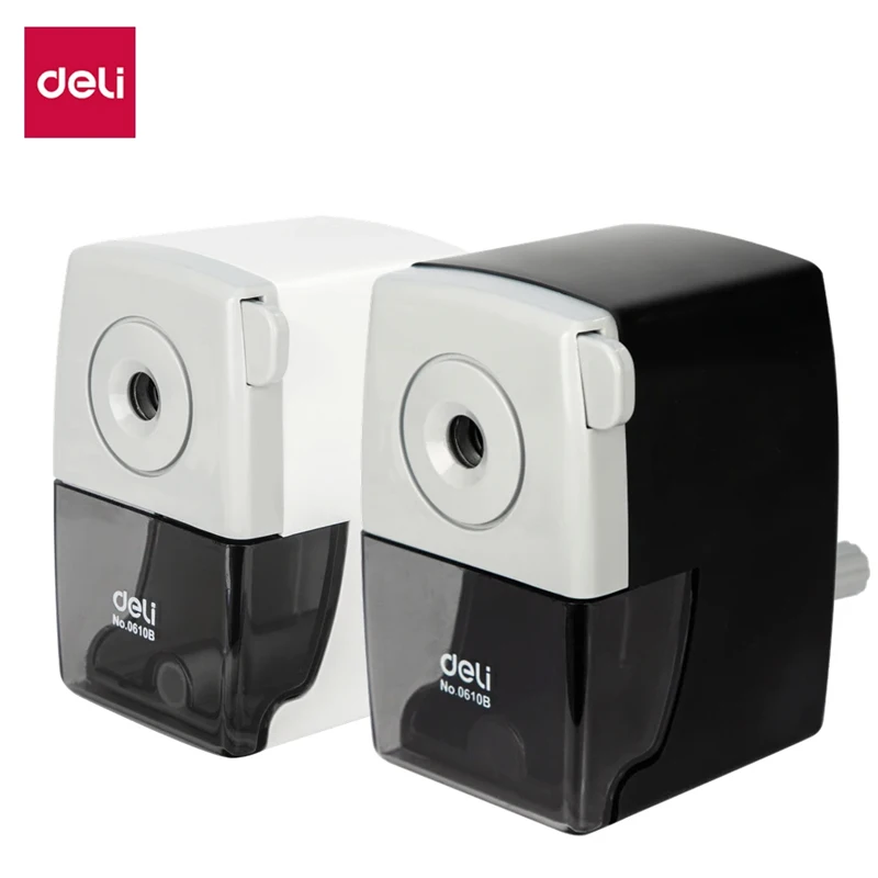 Deli Rotary Pencil Sharpener for Office And School Stationery Pencil Cutter Table Sharpeners
