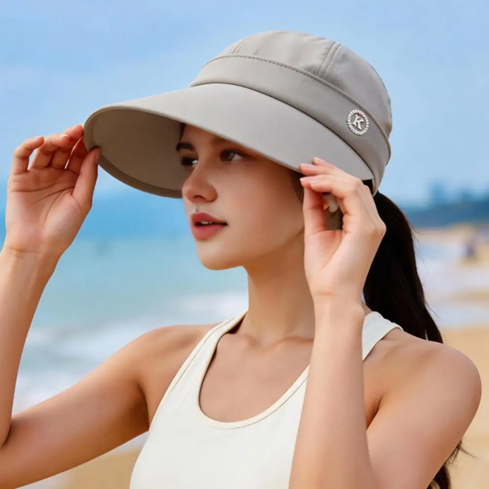 Lightweight Quick Drying Outdoor Hat Women’s Wide Brim Sun Hat with Detachable Top Breathable Uv for Outdoor for Women