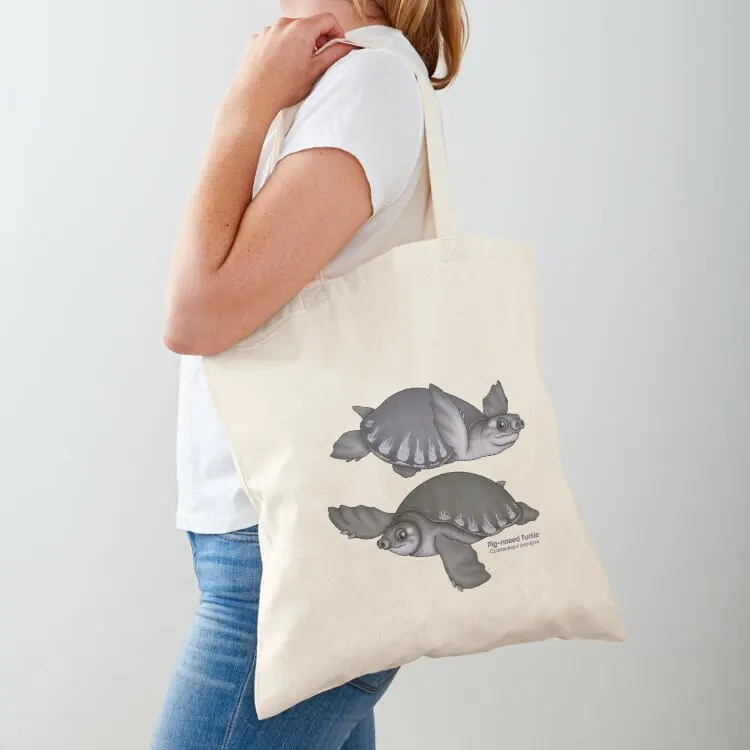 

Pig-nosed Turtle Tote Bag Cloth bag eco bag folding large size bags shopping