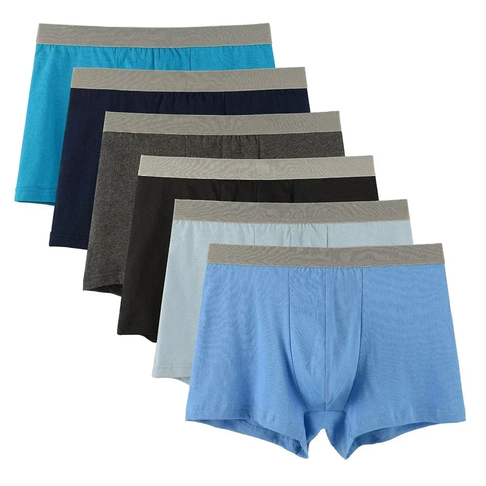 Sous-vêtements pour hommes Boxer slips coton grande taille ample Simple basique confortable Shorts U poche convexe caleçon masculin