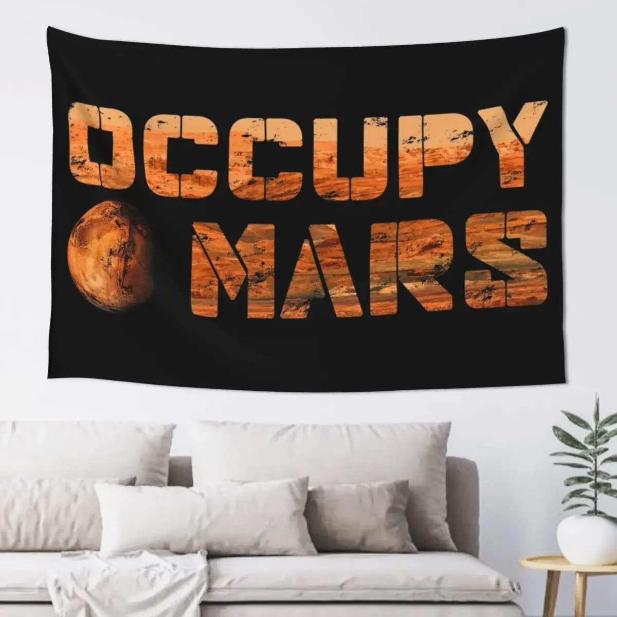 Occupy Mars Tapestry Christmas Decoration Wall Hangings Decoration Funny Tapestry