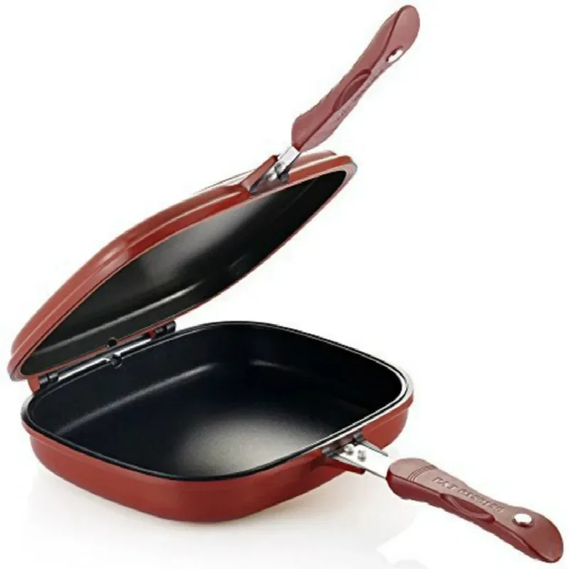 

Double Sided Grill Frying Pan Skillet Grill Durable Nonstick Pans Baking Tray Wok Cooking Pots Utensils Kitchen Accessories