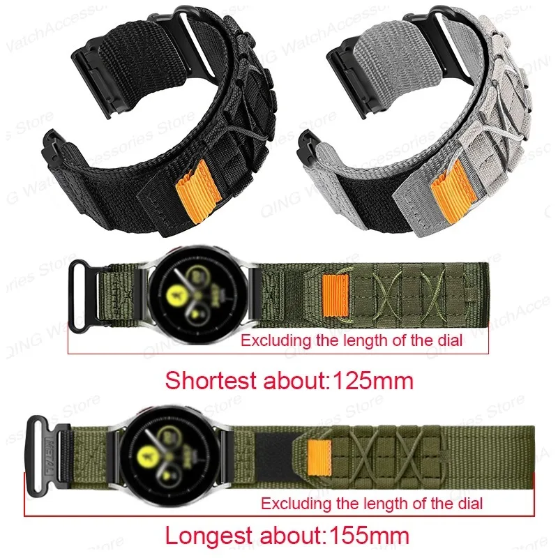 26mm 22mm 20mm New Nylon Strap Nylon Loop Wristbelt for Garmin Tactix 7 Pro Fenix 7X 6X 7pro 6 3 5plus 7s 6s Pro Sport Bracelets