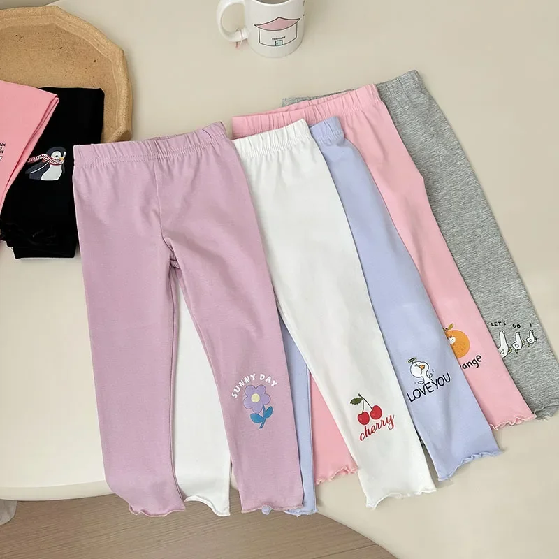 

JIAYAN 2025Girls Leggings 2025 Spring Autumn Underpants For Kids Cartoon Children Trousers Cotton Toddler Tights Baby Clothing 1