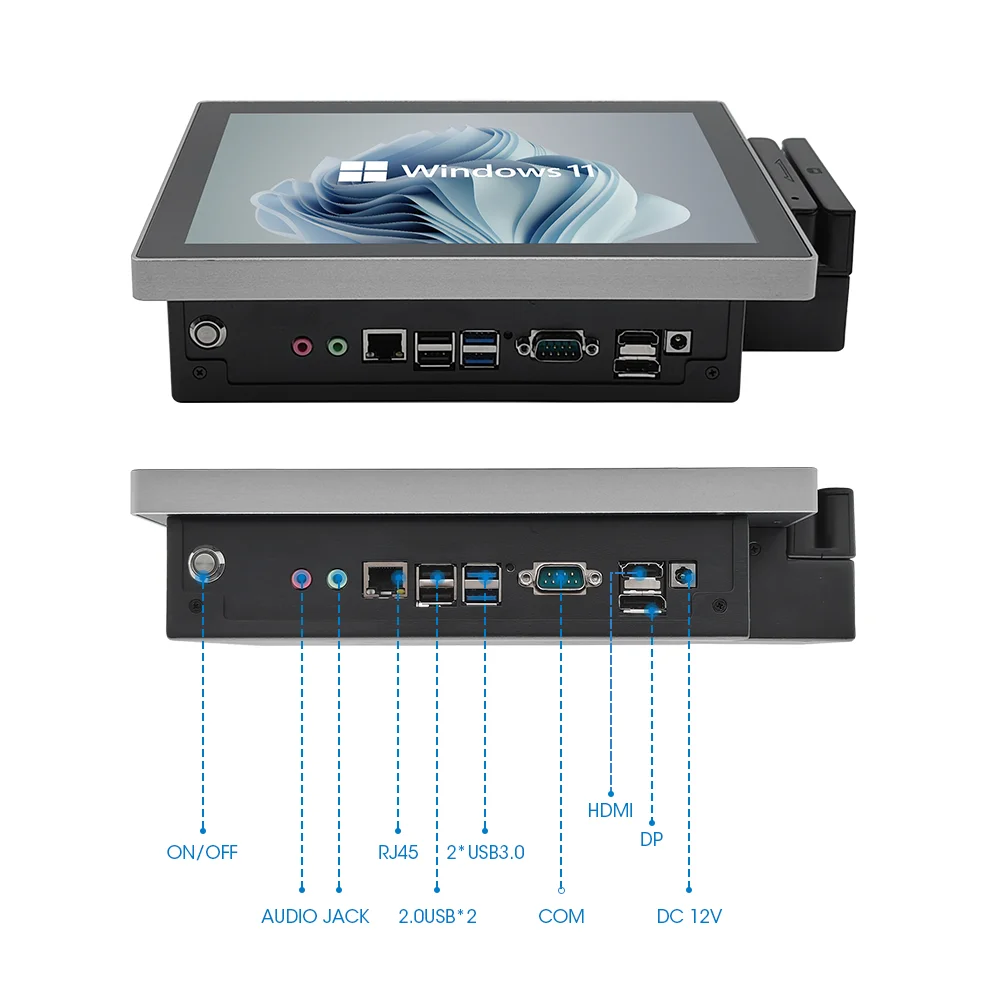 10.4 Inch Capacitive Custom Industrial Capacitive Touch Screen Computer Fanless Industrial Panel Pc