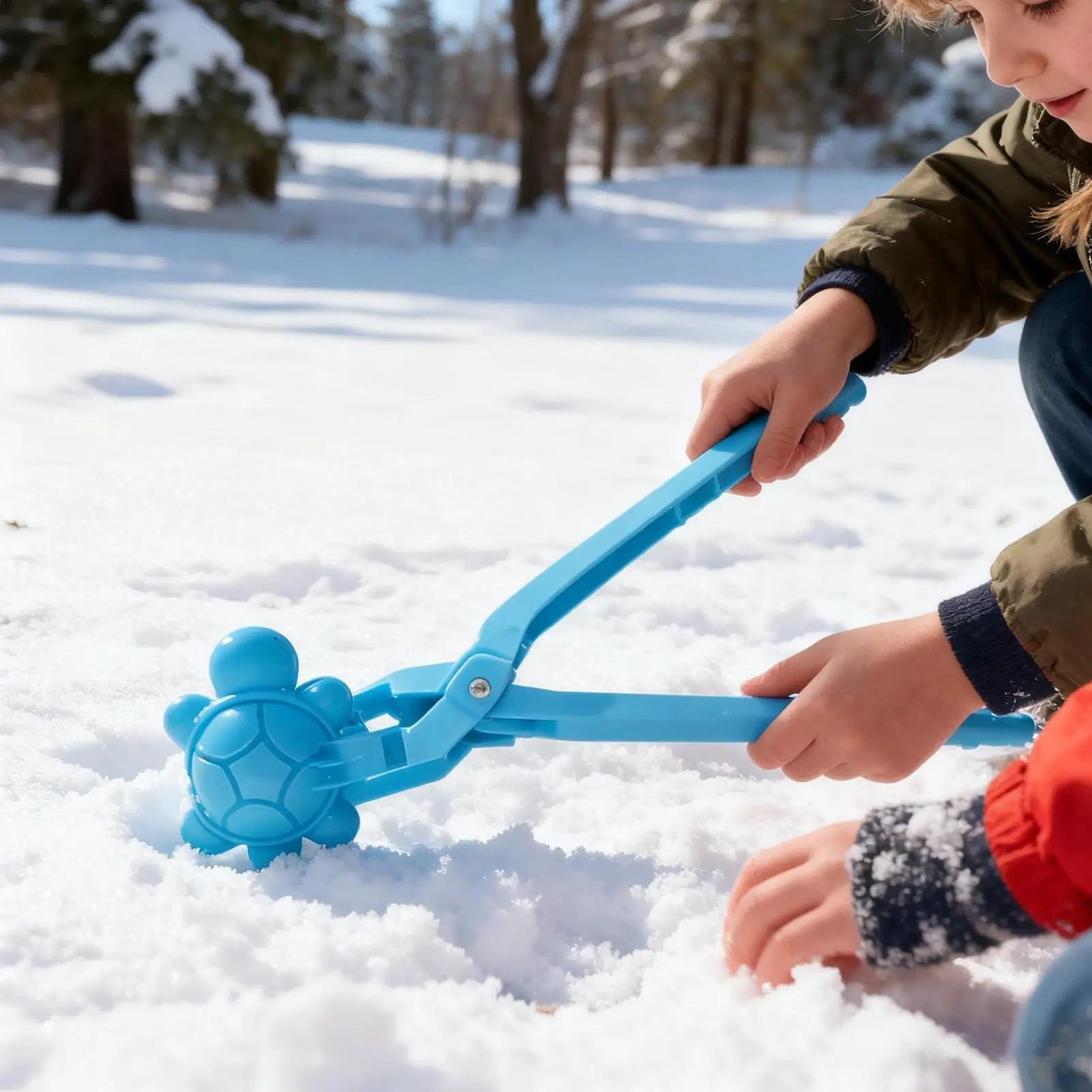 Ferramenta de fazer bola de neve, brinquedos fofos e divertidos de praia, moldes modeladores de bola de neve de animais de inverno para crianças, meninos, adultos, quintal, gramado ao ar livre, pátio