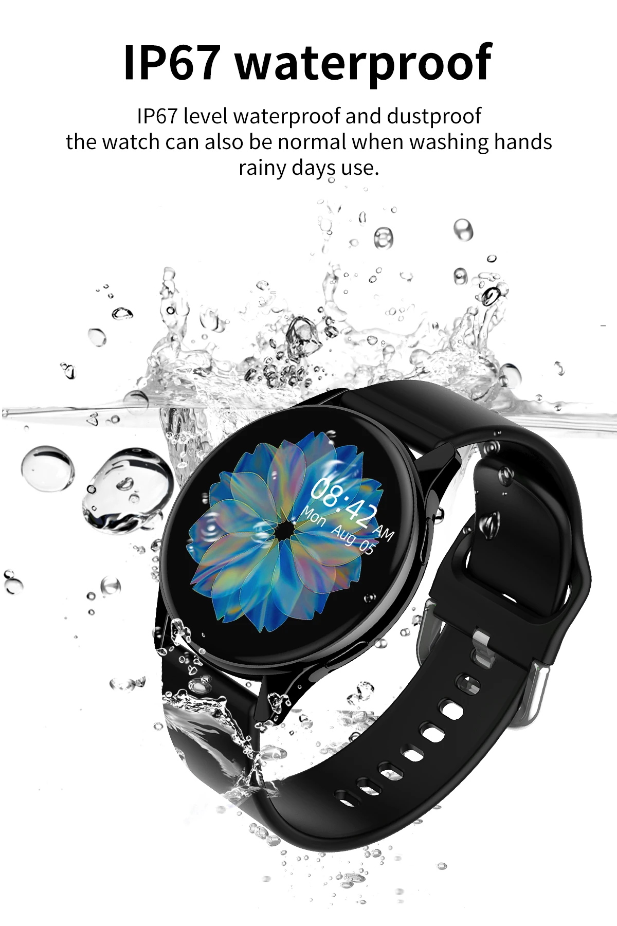 Watch 6 Upgrade SmartWatch 2026 Musiksteuerung Outdoor-Sportuhr Bluetooth-Anruf Herzfrequenz Nachrichtenbenachrichtigung Wetter Smartwatch – Detail 18