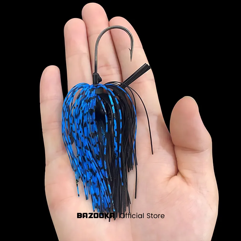 بازوكا الصيد إغراء سبينيربايت السباحة سلك الرقص المغازل مجموعة الأخطبوط الحبار سيليكون الطعم هوك حاد معدني سمك السلمون المرقط بايك باس الشتاء #3