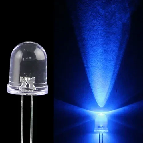 100pcs Ultra Bright LED 10mmRed/ Blue/Green/Orange/Yellow/purple/pink/white/warm white LEDs Light Super Bright High Quality