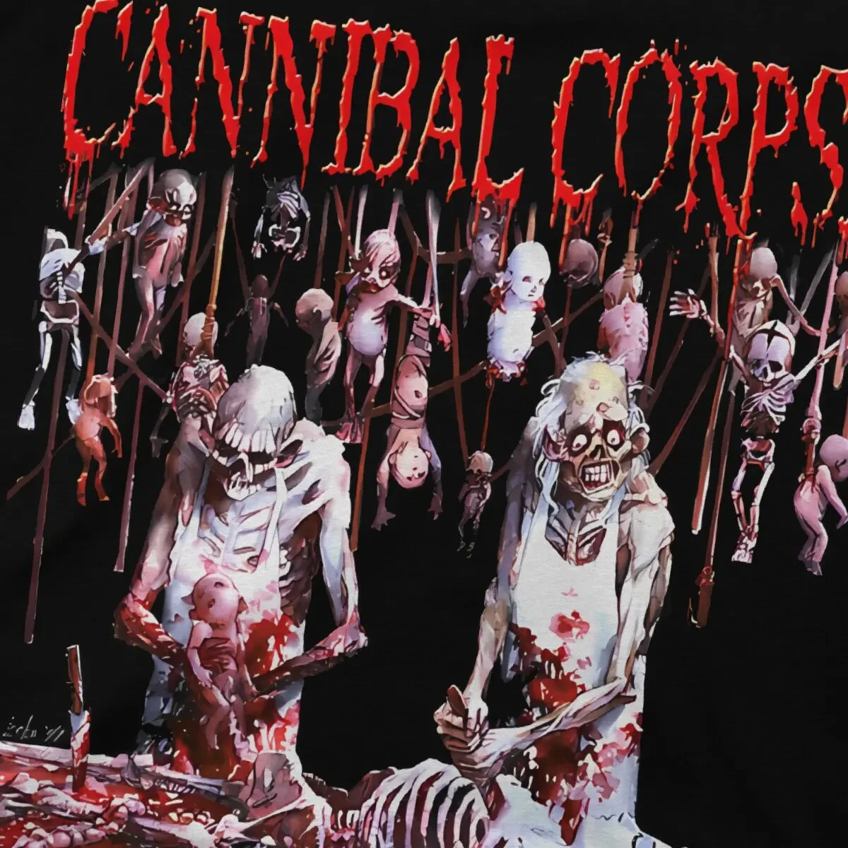 Official Merchandise - Butchered At Birth Special TShirt Cannibal Corpse Casual T Shirt Summer T-shirt for Men Women Shirts