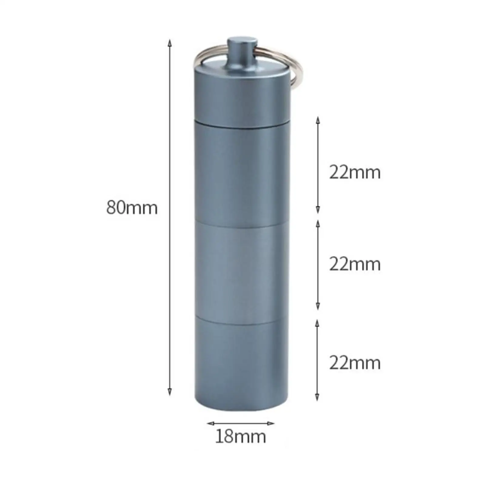 

Aluminum Pill Box Case Organizer with , Outdoor Medicine Bottle Pill Container