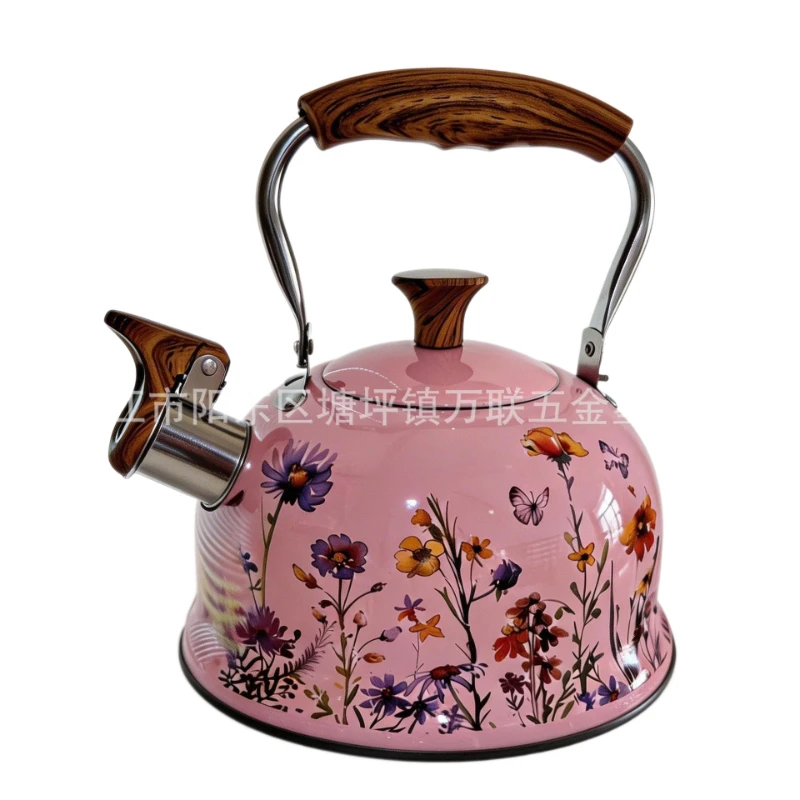 

LTT creative small fresh whistle kettle stainless steel pink kettle