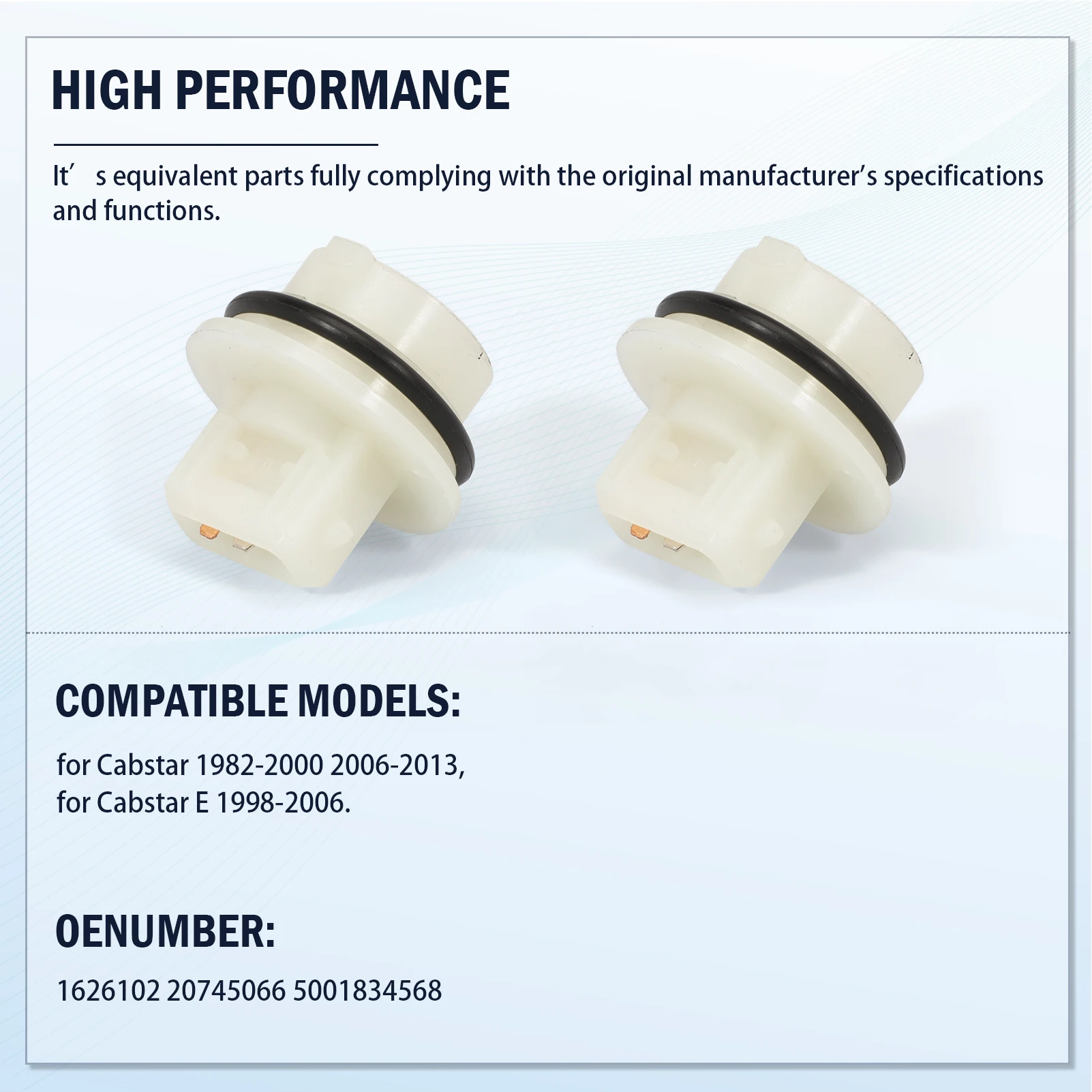 

2 PCS Headlight Bulb Holder Car Bulb Bracket for Renault Volvo Nissan Iveco 1626102 20745066 5001834568