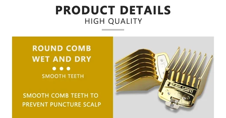 8/10 Stück Haarschneidemaschine Limit Guide Kamm für Wahl und Kemei Trimmer Universal Barber Guide Kamm Haarschnitt Werkzeug Clipper Limit Kämme – Detail 13