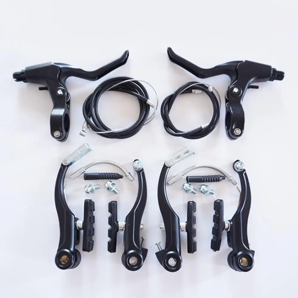 Lightweight Bike V-Type Brake Set Includes Calipers Levers Cables Bicycle Accessories For Mountain Bikes Road Bikes