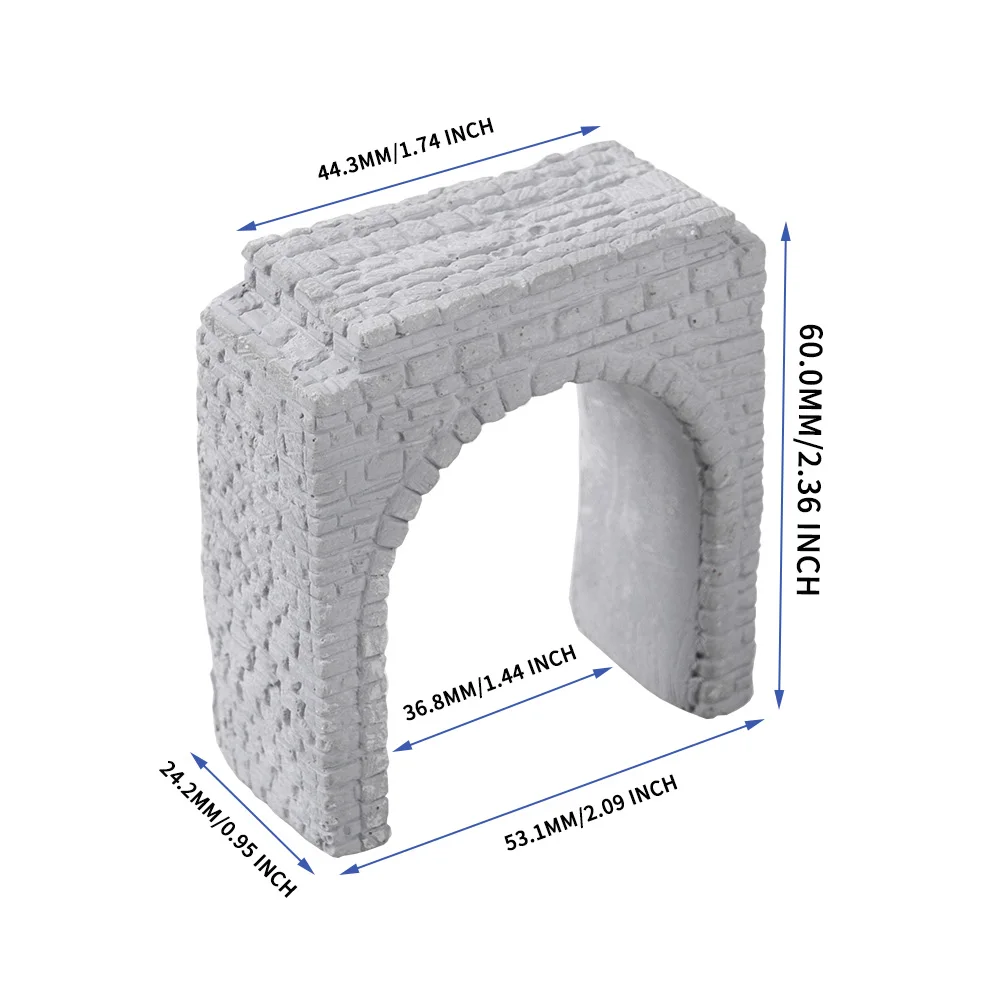 1 قطعة N مقياس منافذ نفق مصغرة نفق Portale 1:150 أنفاق السكك الحديدية لتخطيط قطار السكك الحديدية/المناظر الطبيعية الرملية/ديوراما
