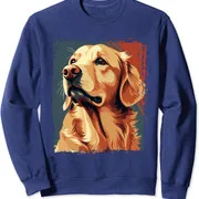 Polarshe Golden Retriever divertenti amanti dei cani Golden Fans felpa girocollo Unisex