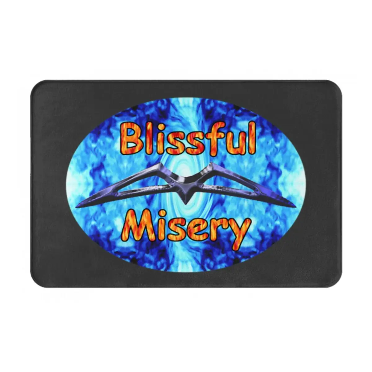 Blissful Misery Band Merch 01 Tapis de sol pour entrée de maison, tapis de porte adapté aux animaux domestiques