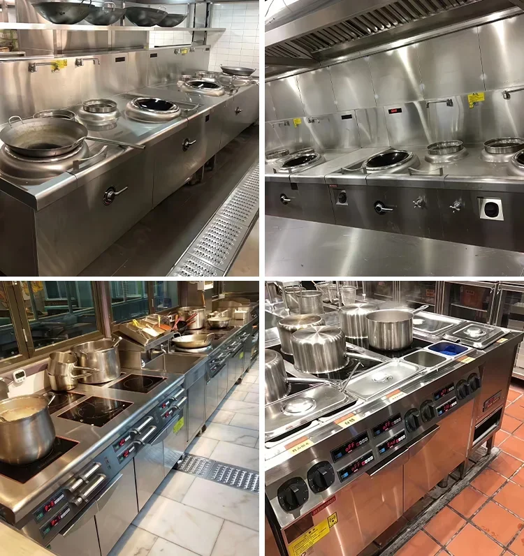 High Power Commercial Hot Pot Induction Cooker Built-In Multi-Point Electric Cooktop with Touch Control