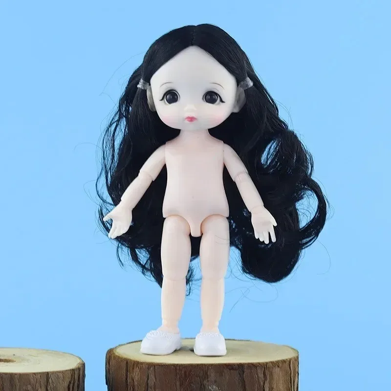 16cm BJD Hinge Doll Multiple Movable Joints Different Hairstyles Plastic  for Children's Toys
