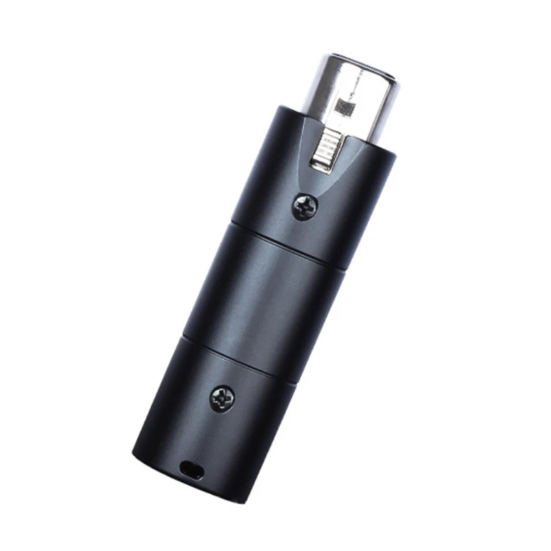 Recording Preamp for Dynamic Microphone Increase, Small Black In-Chain Form with Visible Male and Female Best Sale