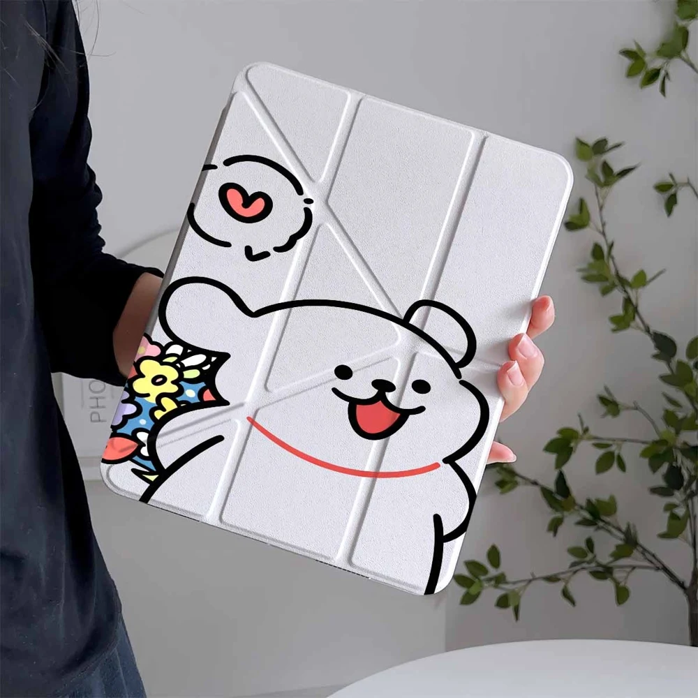 Flowers Couple Boy For Samsung Galaxy Tab A8 A9 A11 S6 S7 S8 S9 S10 FE Plus Lite Protective With Pen Slot Tablet Case